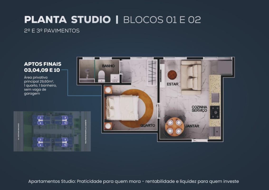 Cobertura, São Bernardo, 2 Quartos, 1 Vaga