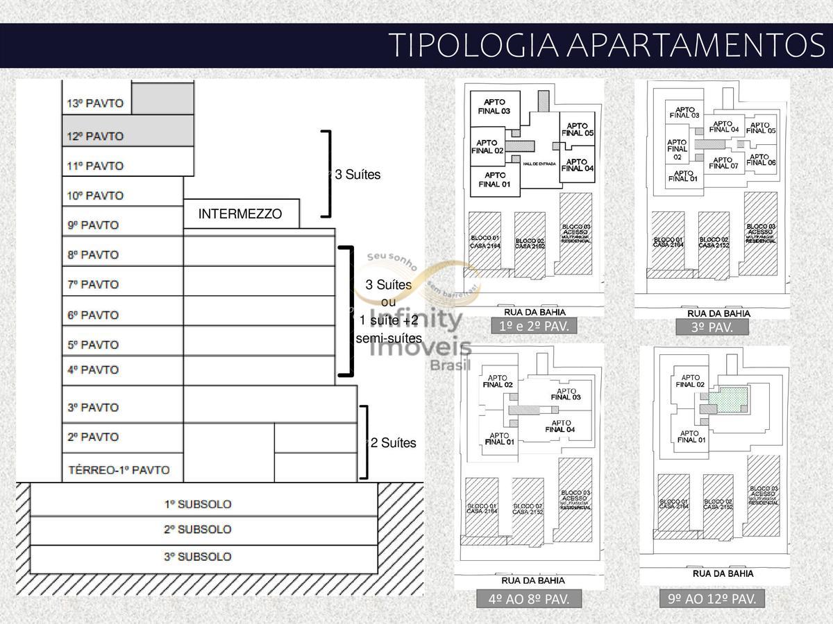 Apartamento, Lourdes, 3 Quartos
