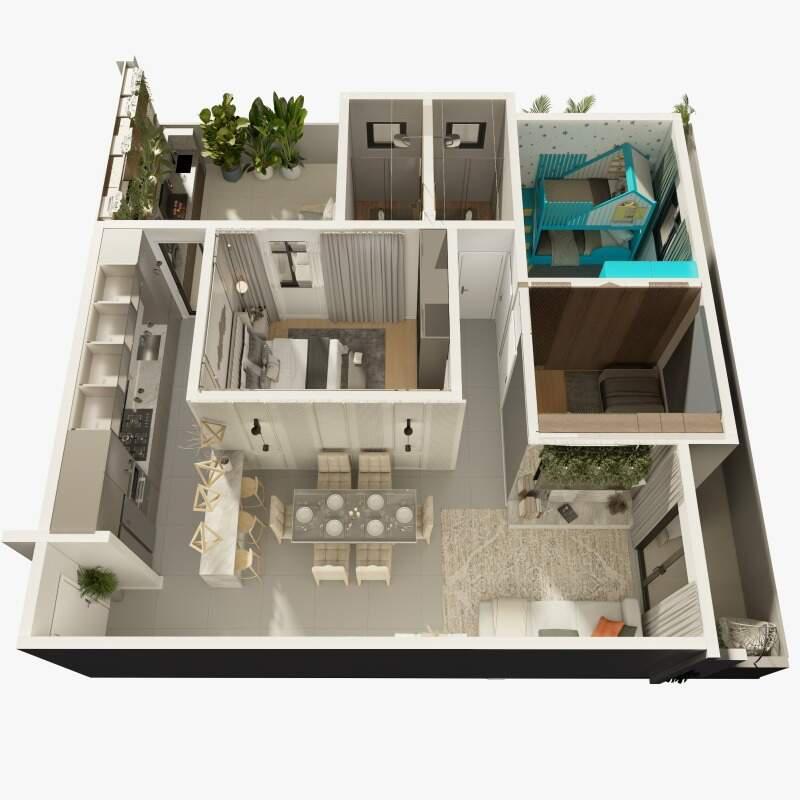 Apartamento, Salgado Filho, 3 Quartos, 2 Vagas, 1 Suíte