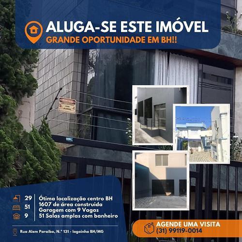Prédio, Lagoinha, 51 Quartos, 9 Vagas