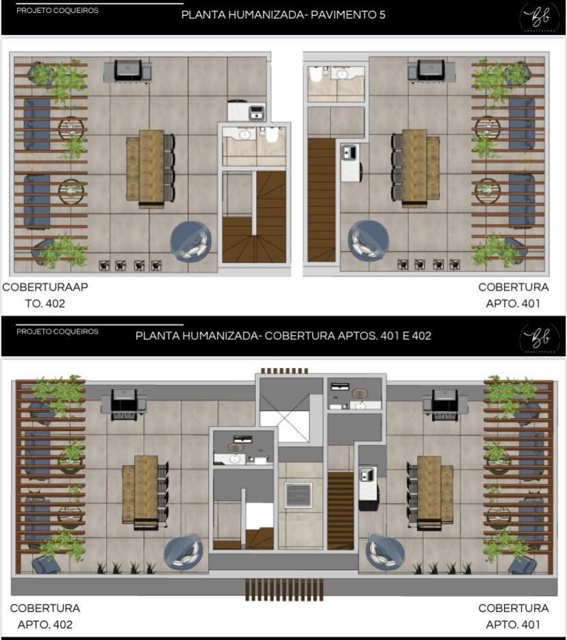 Cobertura, Coqueiros, 2 Quartos, 1 Vaga, 1 Suíte