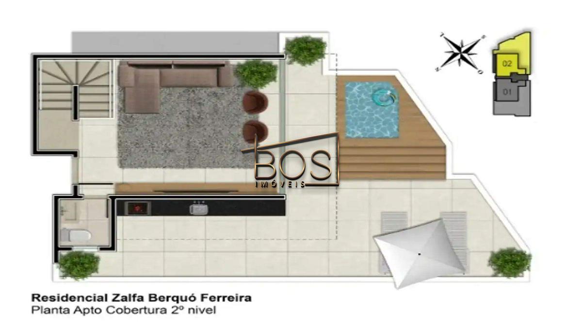 Apartamento, Vila Paris, 3 Quartos, 2 Vagas, 1 Suíte