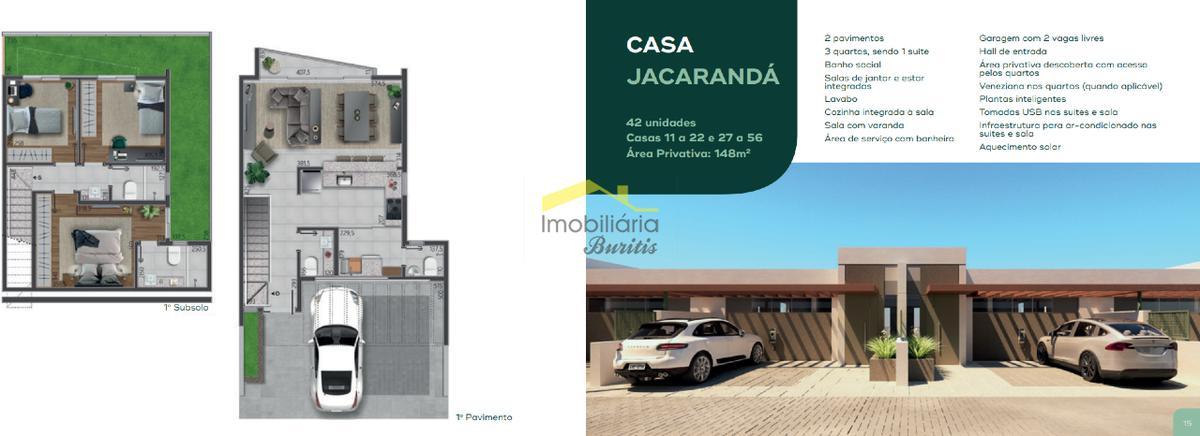 Casa em Condomínio, Buritis, 3 Quartos, 2 Vagas, 1 Suíte