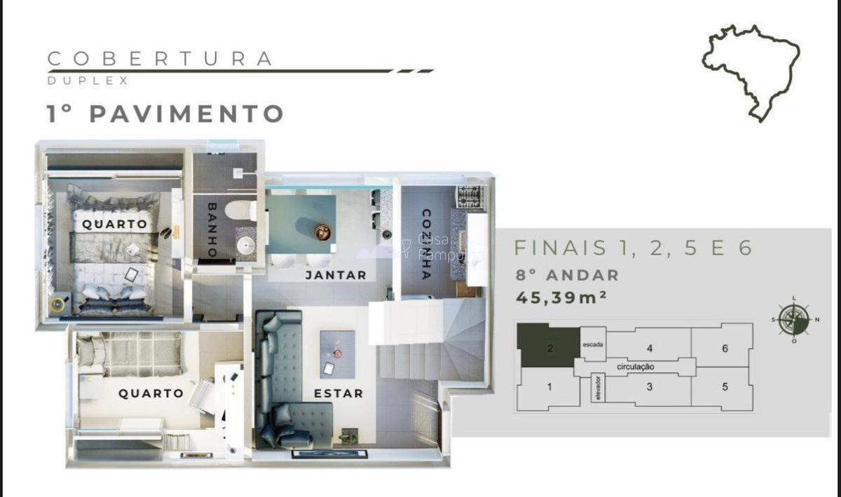 Apartamento, Jardim Leblon, 2 Quartos, 2 Vagas