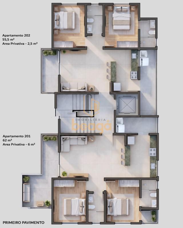 Apartamento, Santa Mônica, 2 Quartos, 1 Vaga, 1 Suíte