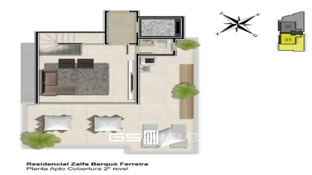 Apartamento, Vila Paris, 2 Quartos, 2 Vagas, 1 Suíte