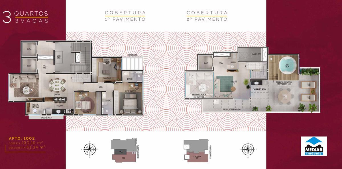 Apartamento, Santo Antônio, 3 Quartos, 2 Vagas, 1 Suíte