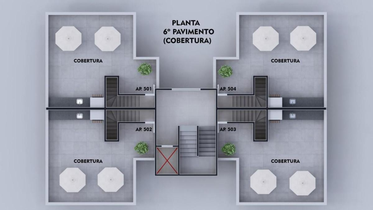 Cobertura, Parque Xangri-lá, 2 Quartos, 1 Vaga