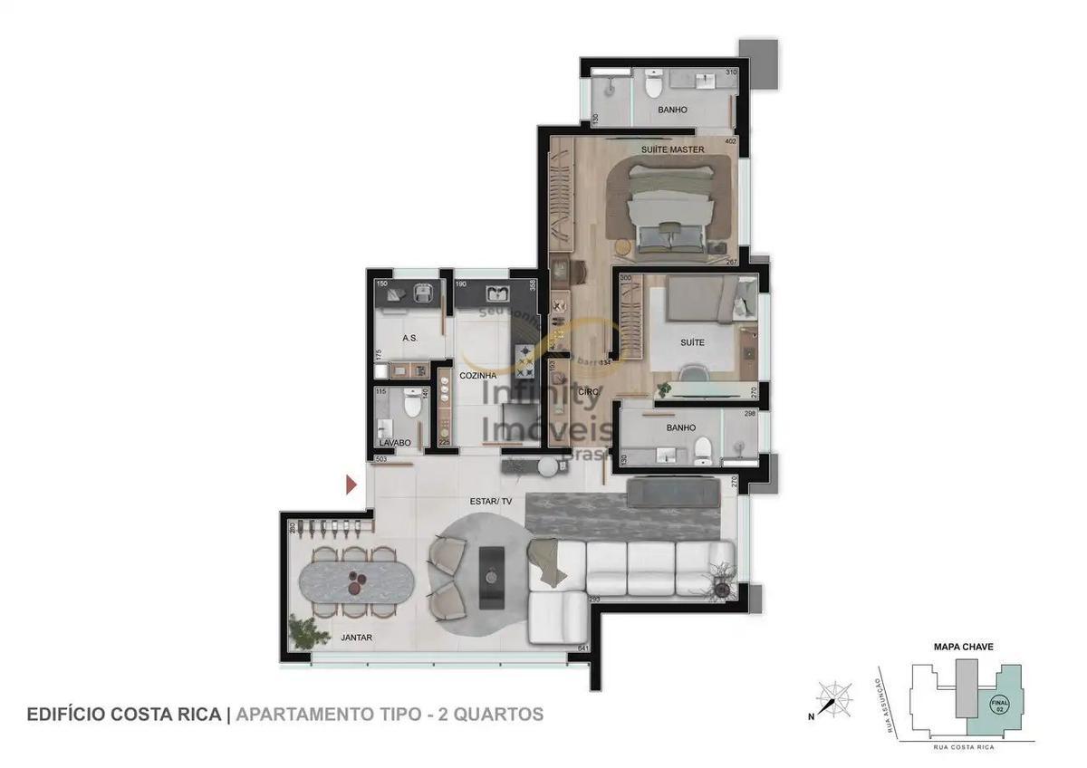 Cobertura, Sion, 3 Quartos