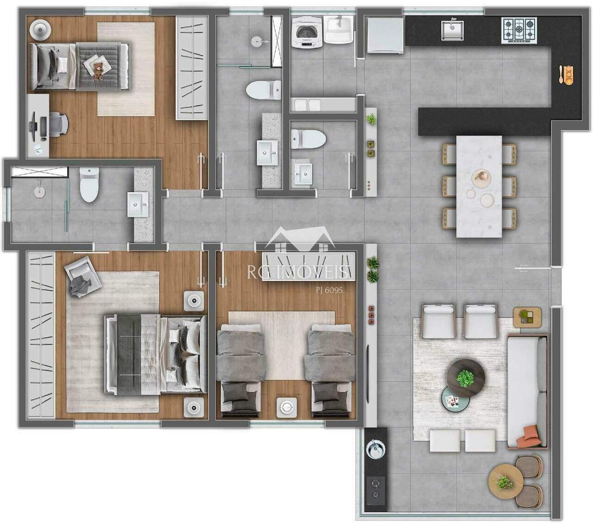 Apartamento, Buritis, 3 Quartos, 3 Vagas, 1 Suíte