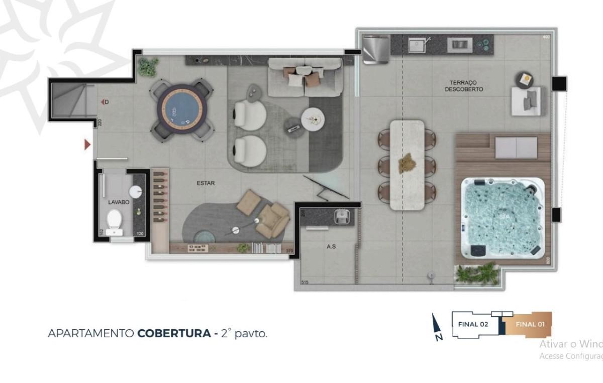 Cobertura, Prado, 4 Quartos, 2 Vagas, 2 Suítes