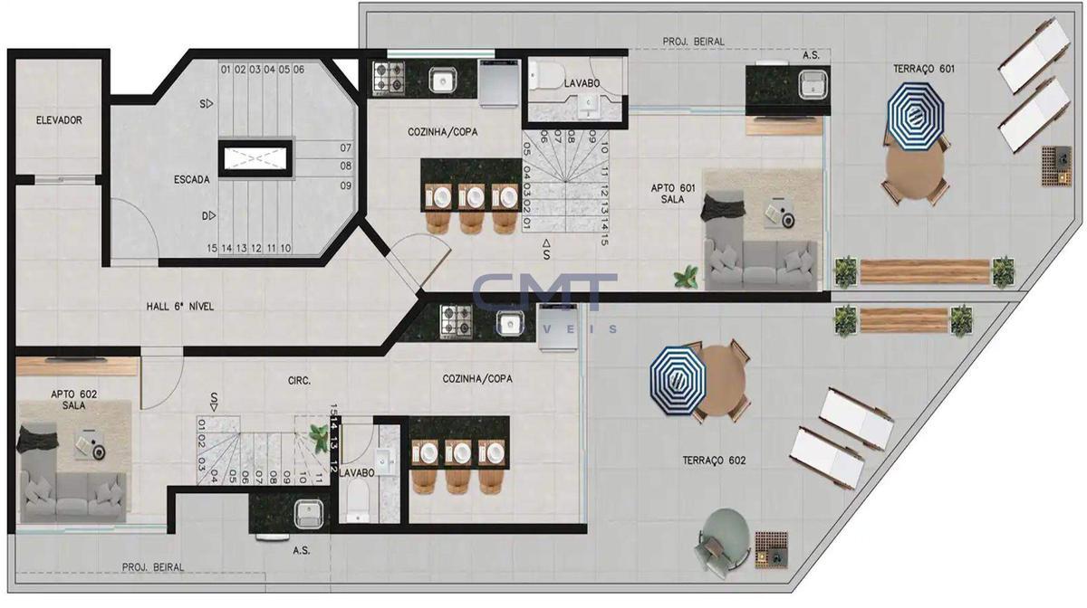 Apartamento, Anchieta, 2 Quartos, 0 Vaga, 1 Suíte