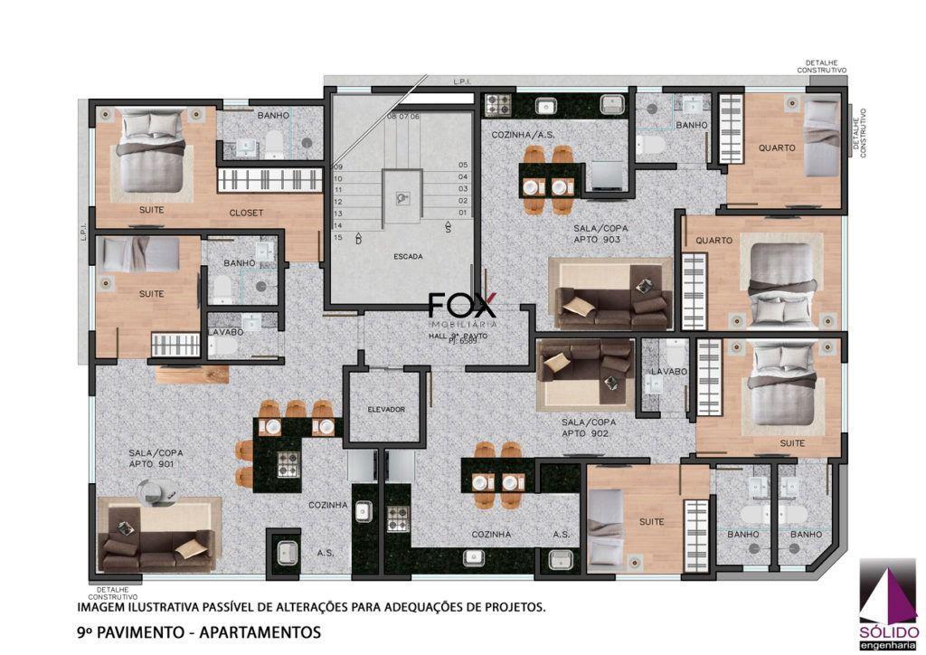 Apartamento, Lourdes, 2 Quartos, 1 Vaga, 2 Suítes