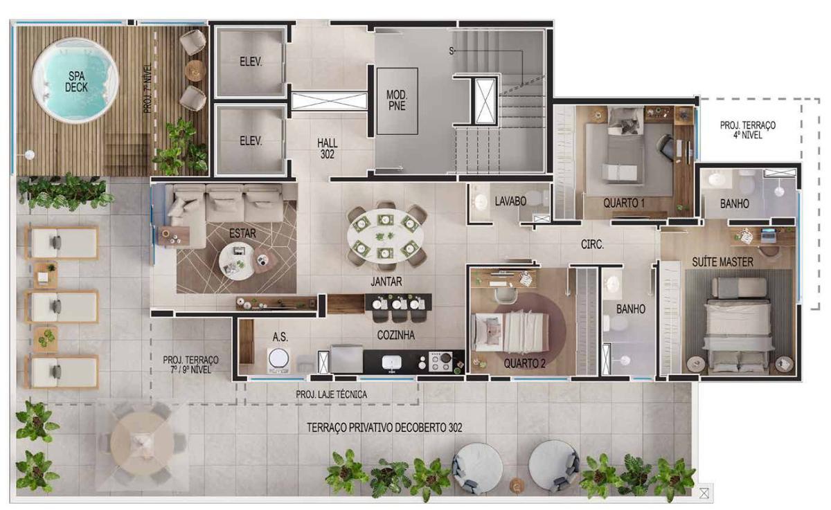 Apartamento, Santo Antônio, 3 Quartos, 2 Vagas, 1 Suíte