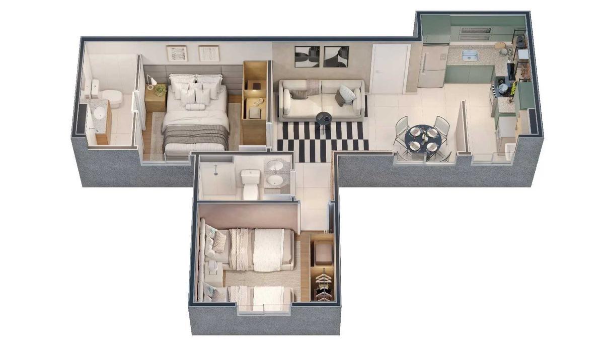 Apartamento, Palmeiras, 2 Quartos, 1 Vaga, 1 Suíte