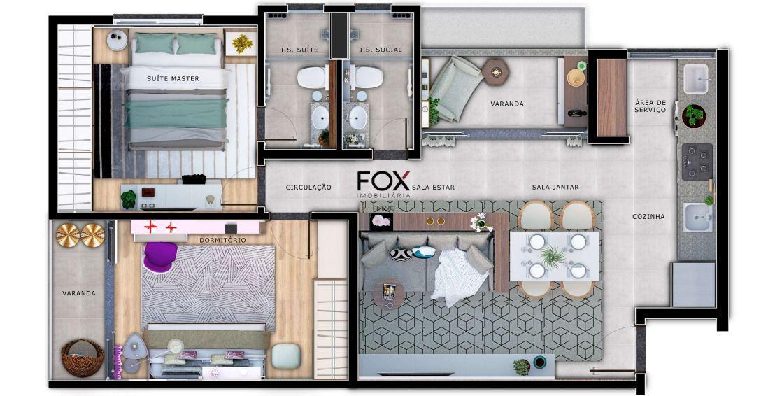 Apartamento, Santa Efigênia, 2 Quartos, 2 Vagas, 2 Suítes