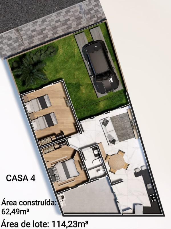 Casa, Dom Pedro I, 2 Quartos, 1 Vaga