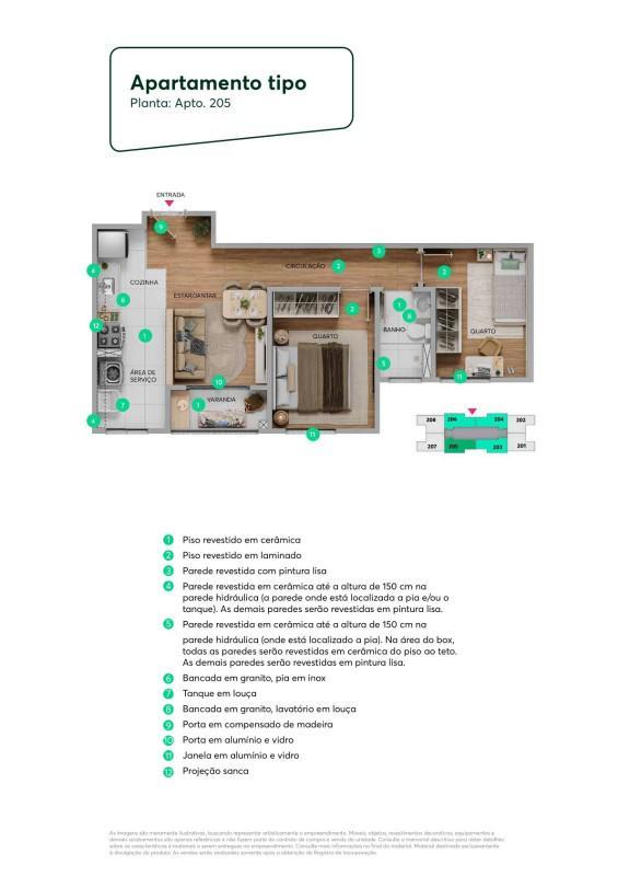 Apartamento, Santa Terezinha, 2 Quartos, 1 Vaga, 1 Suíte
