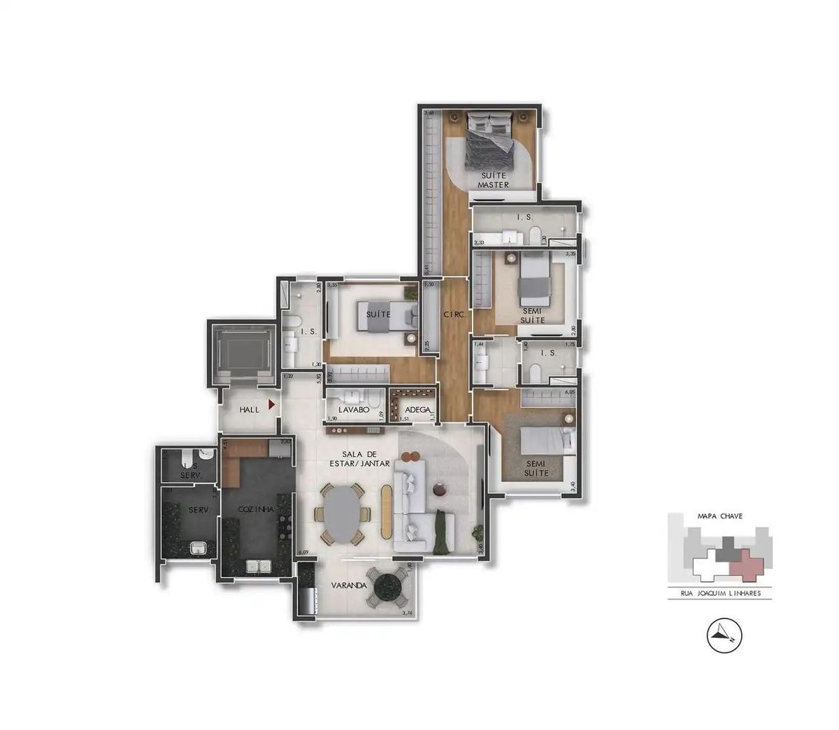 Apartamento, Anchieta, 4 Quartos, 4 Vagas, 3 Suítes