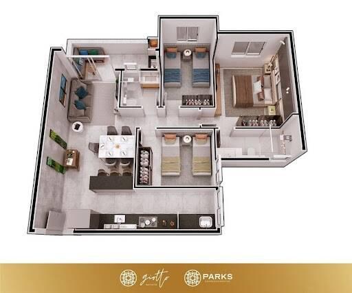 Apartamento, Imbaúbas, 3 Quartos, 2 Vagas, 1 Suíte