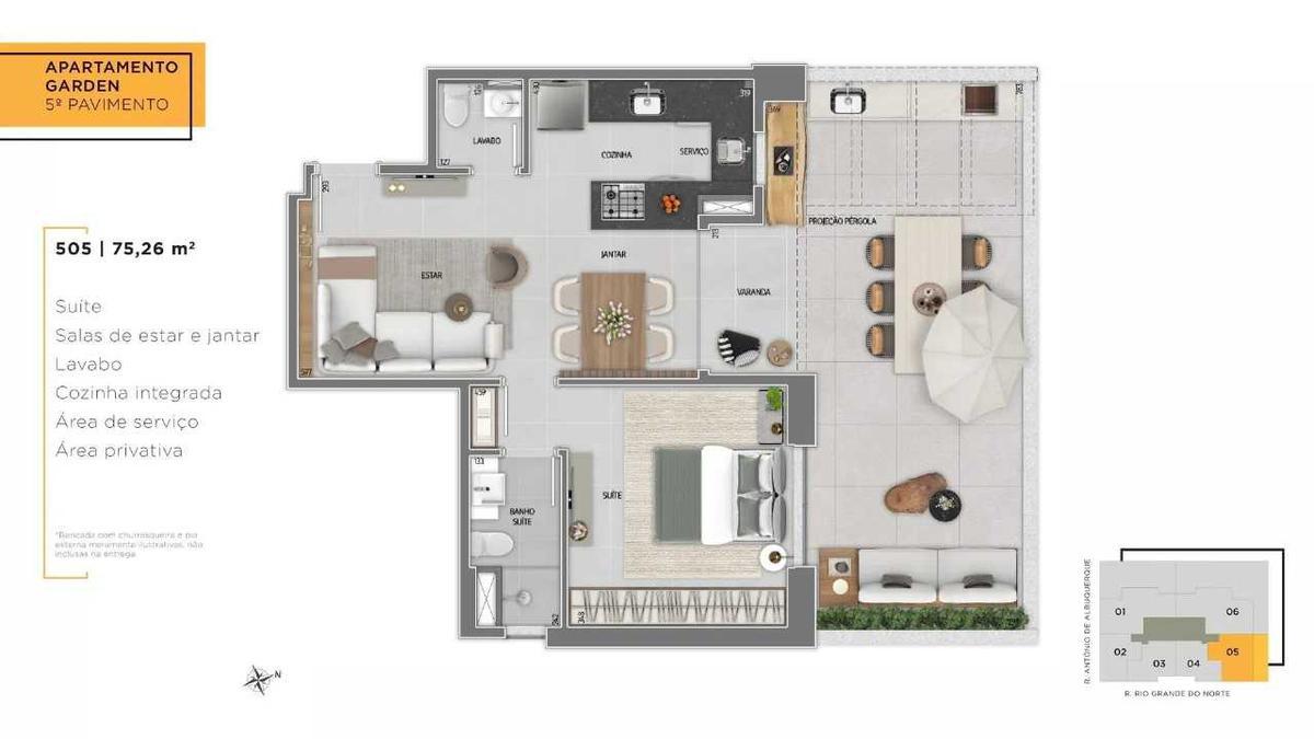 Apartamento, Savassi, 2 Quartos, 1 Vaga, 1 Suíte