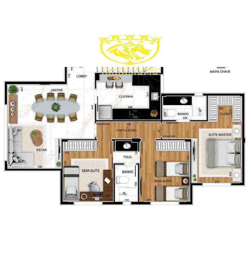 Cobertura, Buritis, 3 Quartos, 3 Vagas, 1 Suíte
