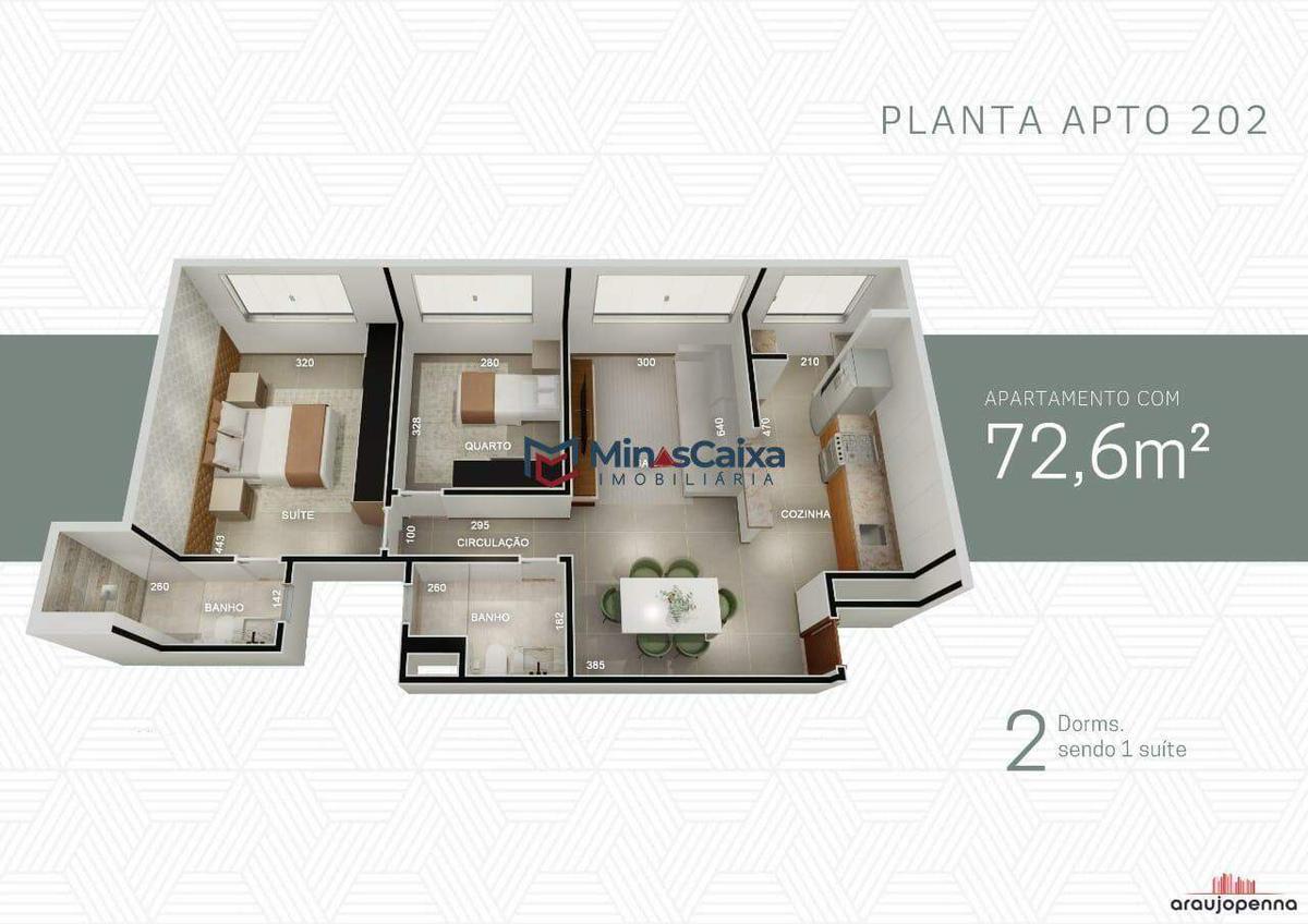 Apartamento, Vila dos Técnicos, 2 Quartos, 1 Vaga, 1 Suíte