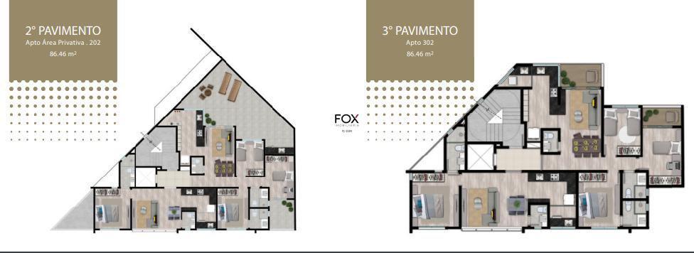 Apartamento, Santo Agostinho, 3 Quartos, 2 Vagas, 2 Suítes