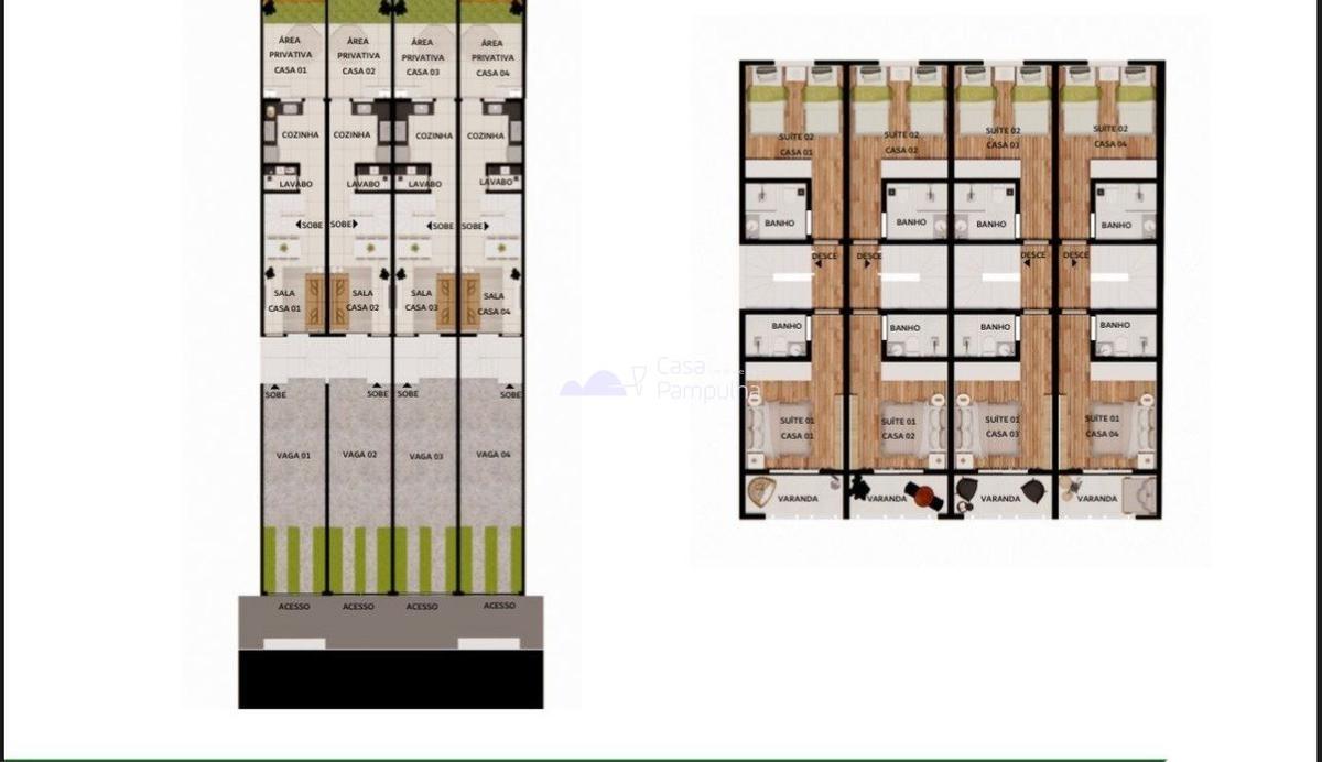 Casa, Santa Branca, 2 Quartos, 2 Vagas, 2 Suítes