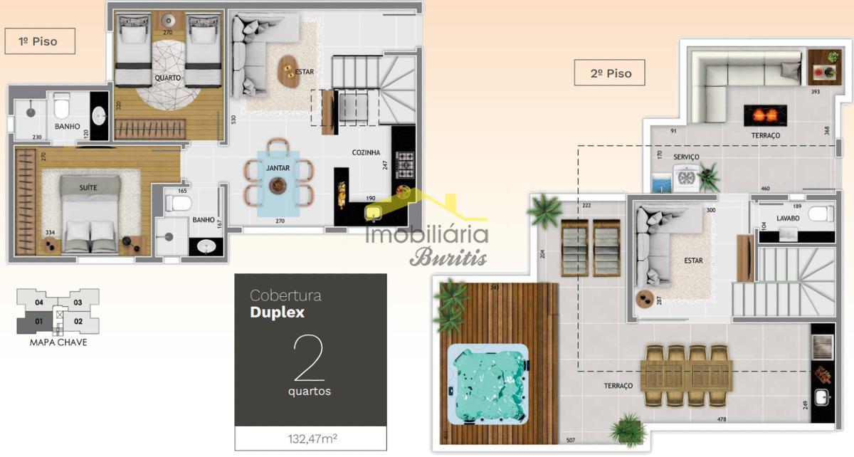 Apartamento, Buritis, 2 Quartos, 2 Vagas, 1 Suíte
