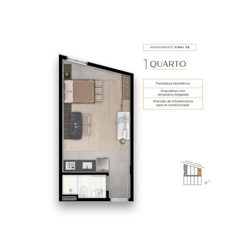 Apartamento, Ouro Preto, 1 Quarto, 1 Vaga