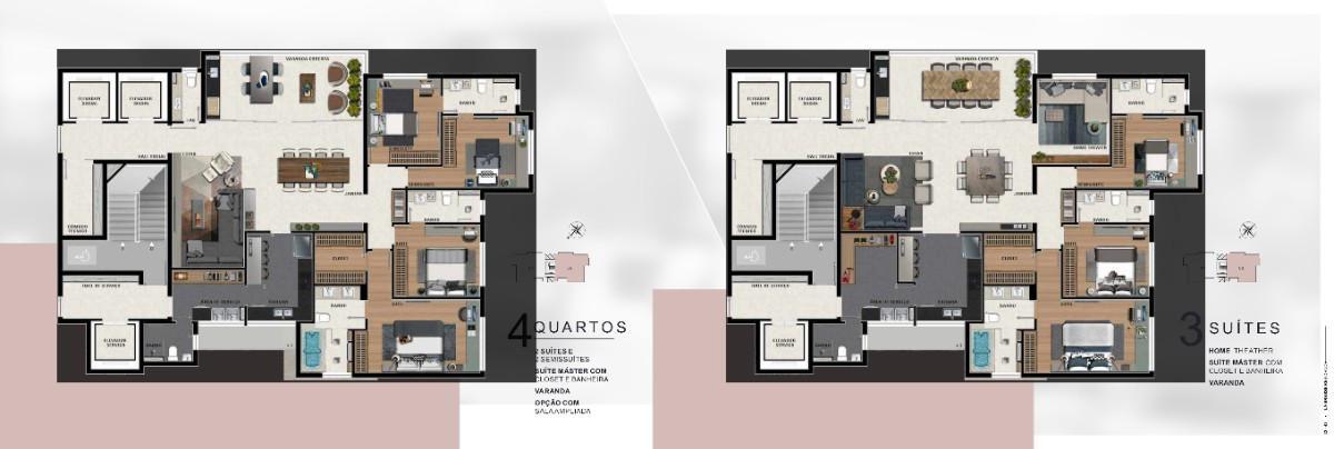 Apartamento, Vila da Serra, 4 Quartos, 4 Vagas, 3 Suítes