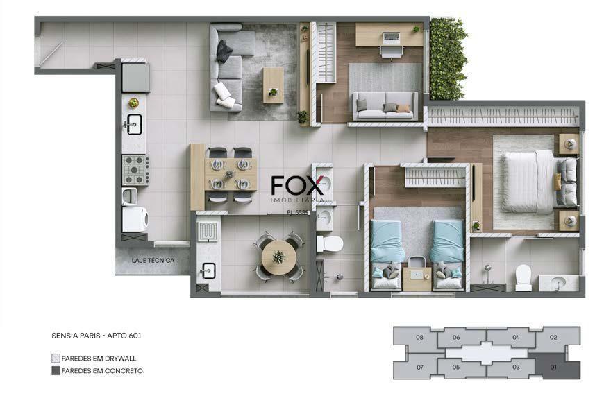 Apartamento, Coração de Jesus, 2 Quartos, 1 Vaga, 1 Suíte