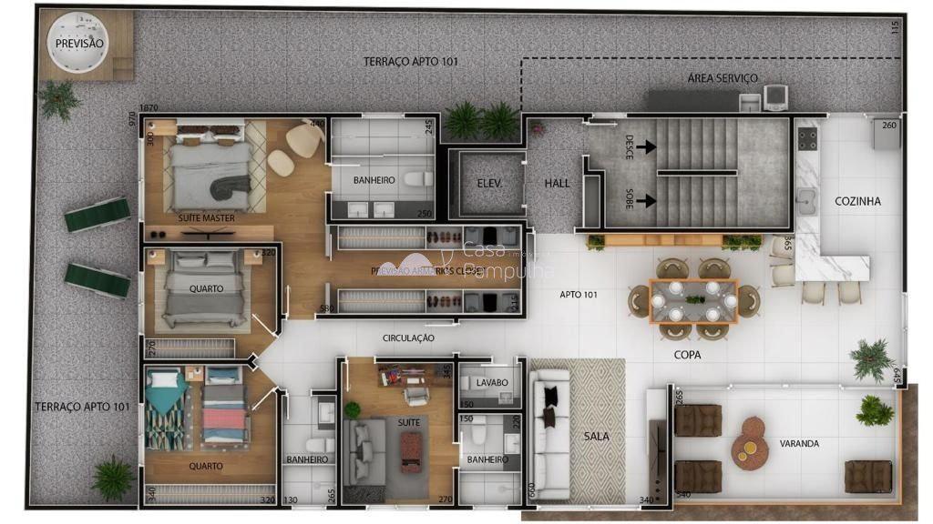Apartamento, Santa Rosa, 4 Quartos, 4 Vagas, 2 Suítes