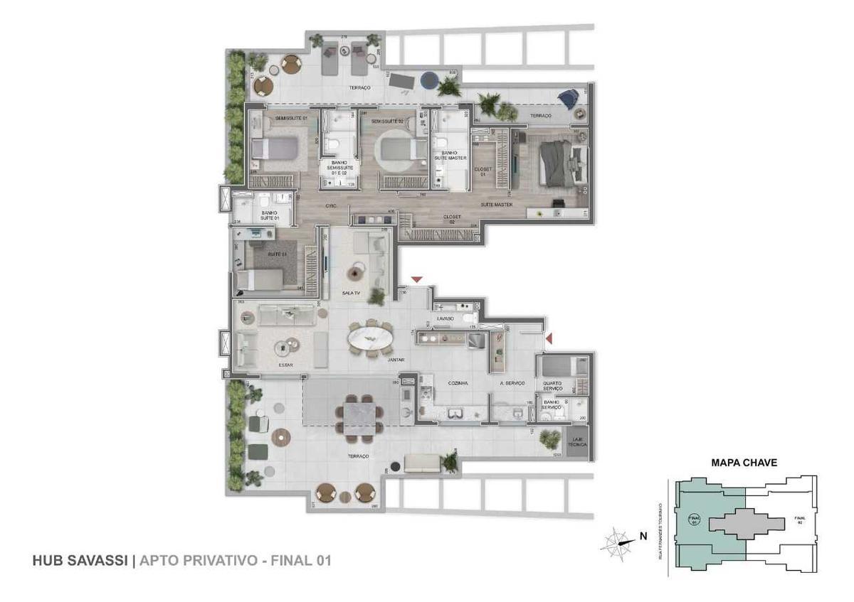 Apartamento, Savassi, 3 Quartos, 1 Vaga