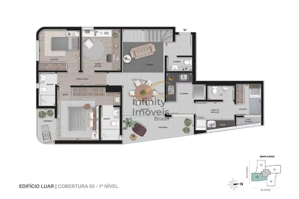 Apartamento, Vale do Sereno, 4 Quartos