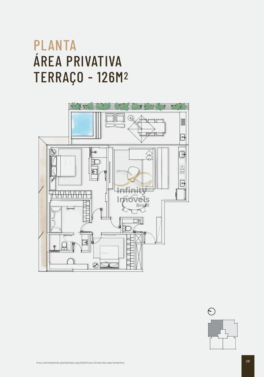 Apartamento, Serra, 3 Quartos