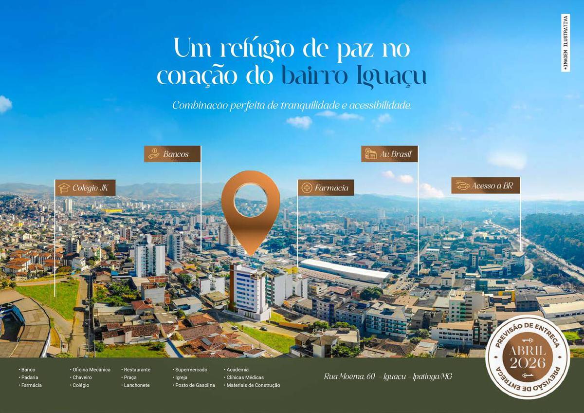 Cobertura, Iguaçu, 2 Quartos, 3 Vagas, 1 Suíte