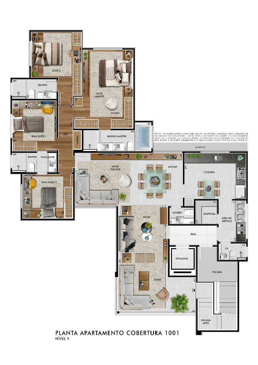 Apartamento, Castelo, 4 Quartos, 4 Vagas, 3 Suítes