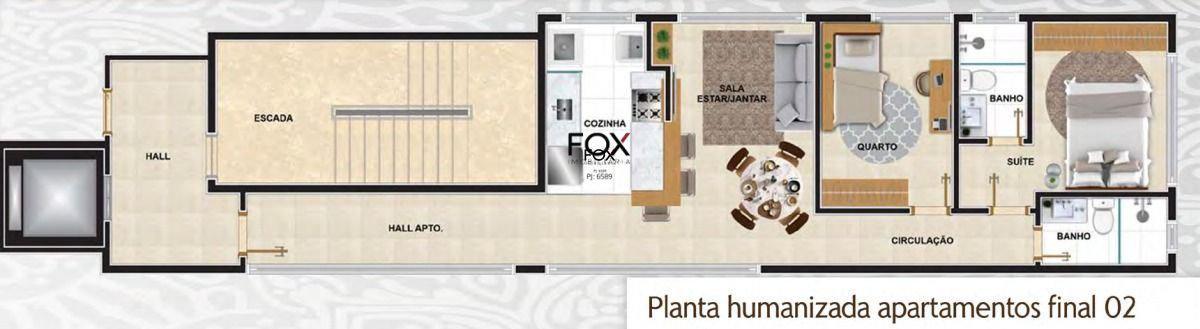 Apartamento, Lourdes, 2 Quartos, 2 Vagas, 1 Suíte