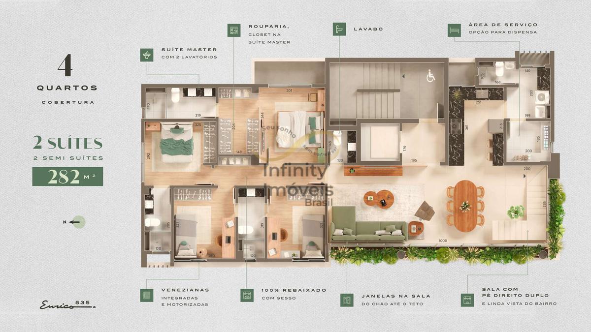 Apartamento, Santo Antônio, 4 Quartos