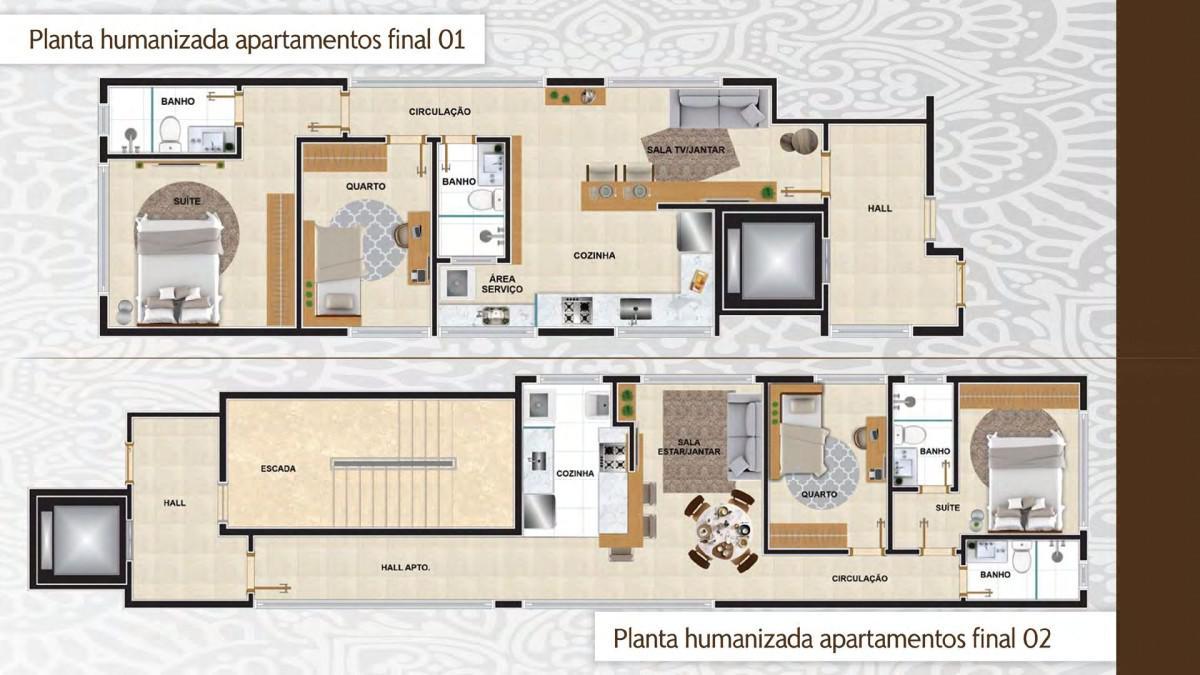 Cobertura, Lourdes, 2 Quartos, 2 Vagas, 1 Suíte