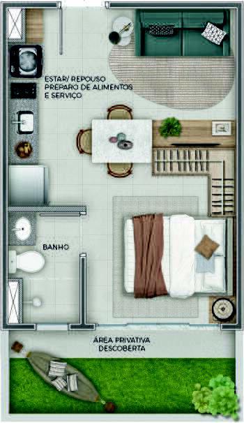 Apart Hotel, São Cristóvão, 1 Quarto, 0 Vaga, 1 Suíte