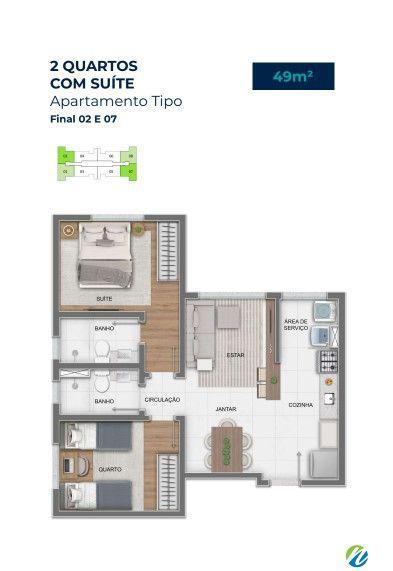 Apartamento, Estoril, 2 Quartos, 1 Vaga, 1 Suíte