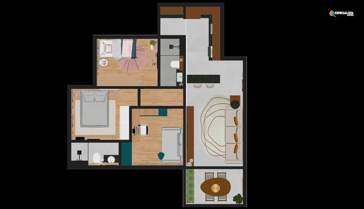 Apartamento, Boa Esperança, 3 Quartos, 2 Vagas, 1 Suíte