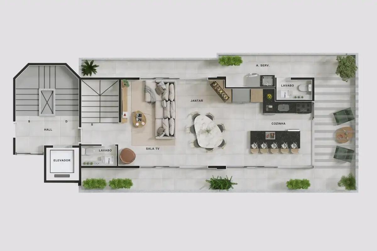 Apartamento, Carmo, 3 Quartos, 2 Vagas, 1 Suíte