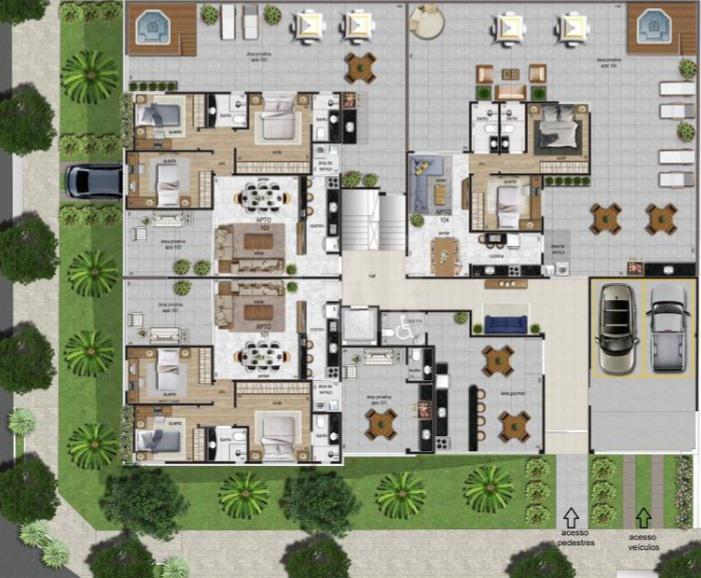 Apartamento, Itapoã, 3 Quartos, 2 Vagas, 1 Suíte