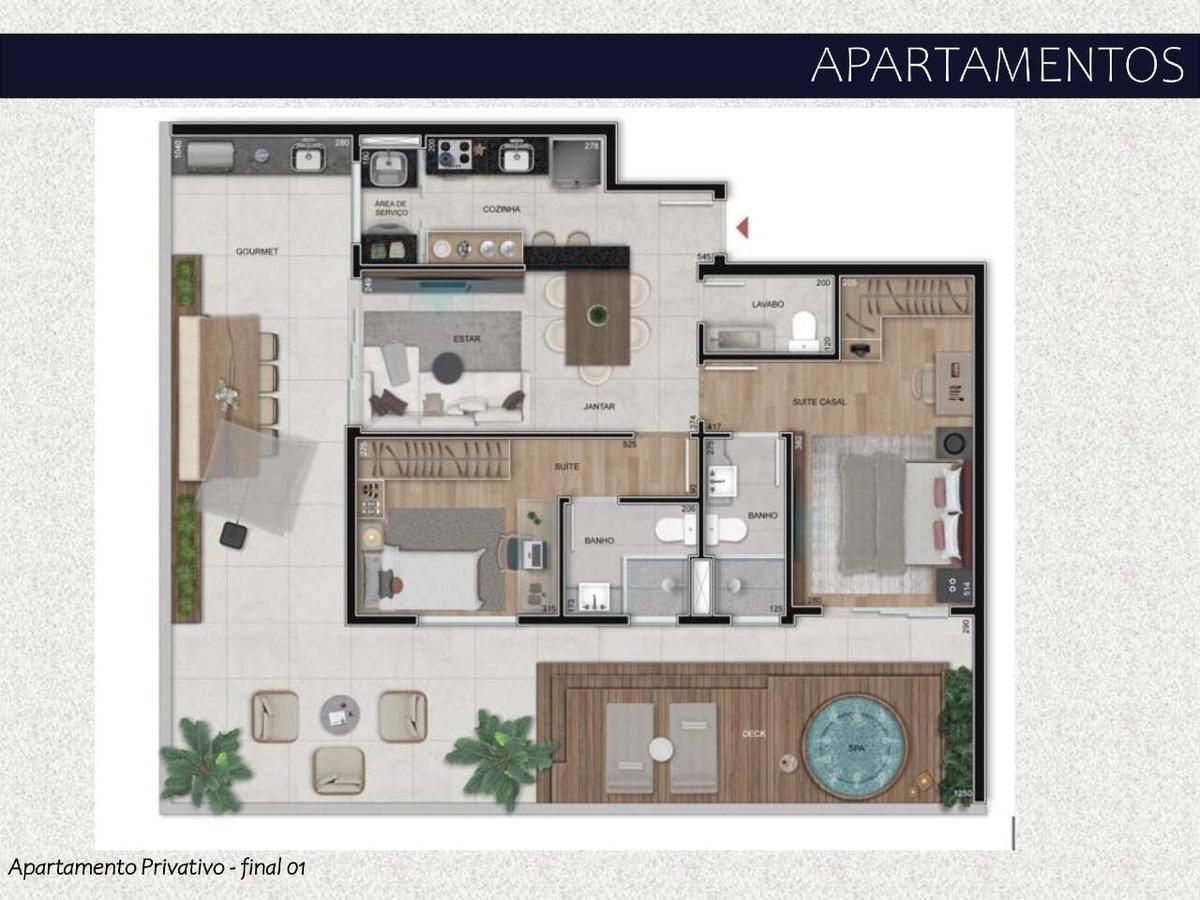 Apartamento, Lourdes, 2 Quartos, 2 Vagas, 2 Suítes