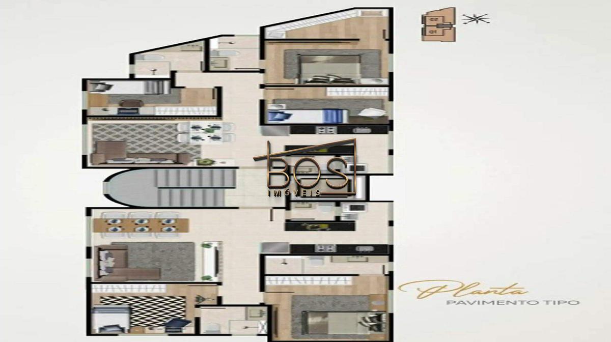 Apartamento, Vila Paris, 3 Quartos, 3 Vagas, 1 Suíte