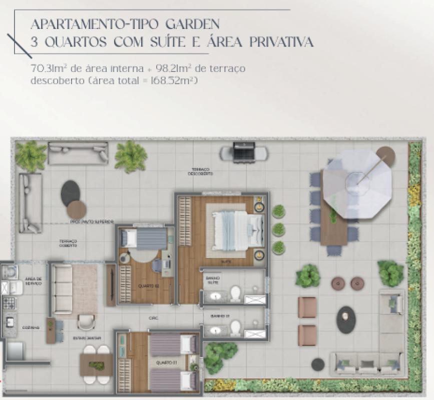 Apartamento, Coração Eucarístico, 3 Quartos, 2 Vagas, 1 Suíte